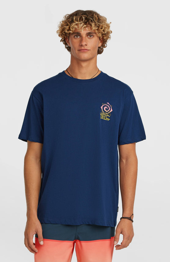 Chest-Print T-Shirt | English Evening