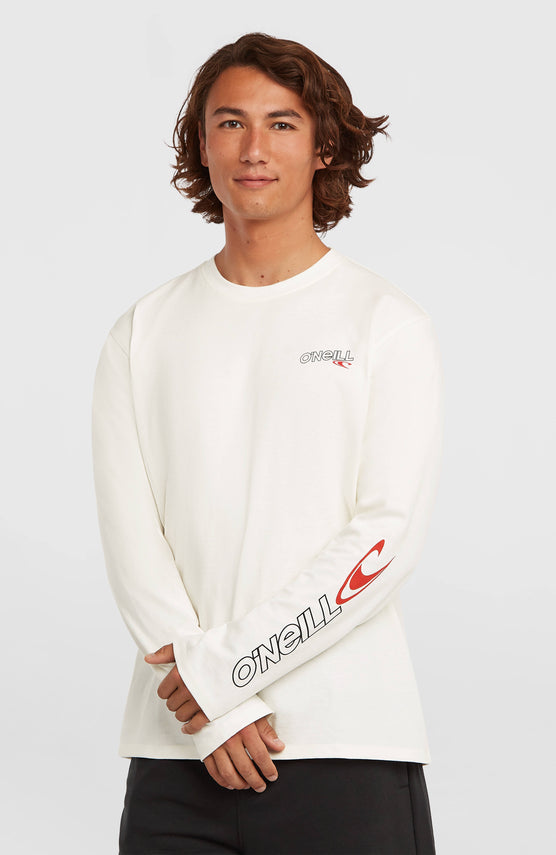 Essentials 90s Logo Langarmshirt | Snow White