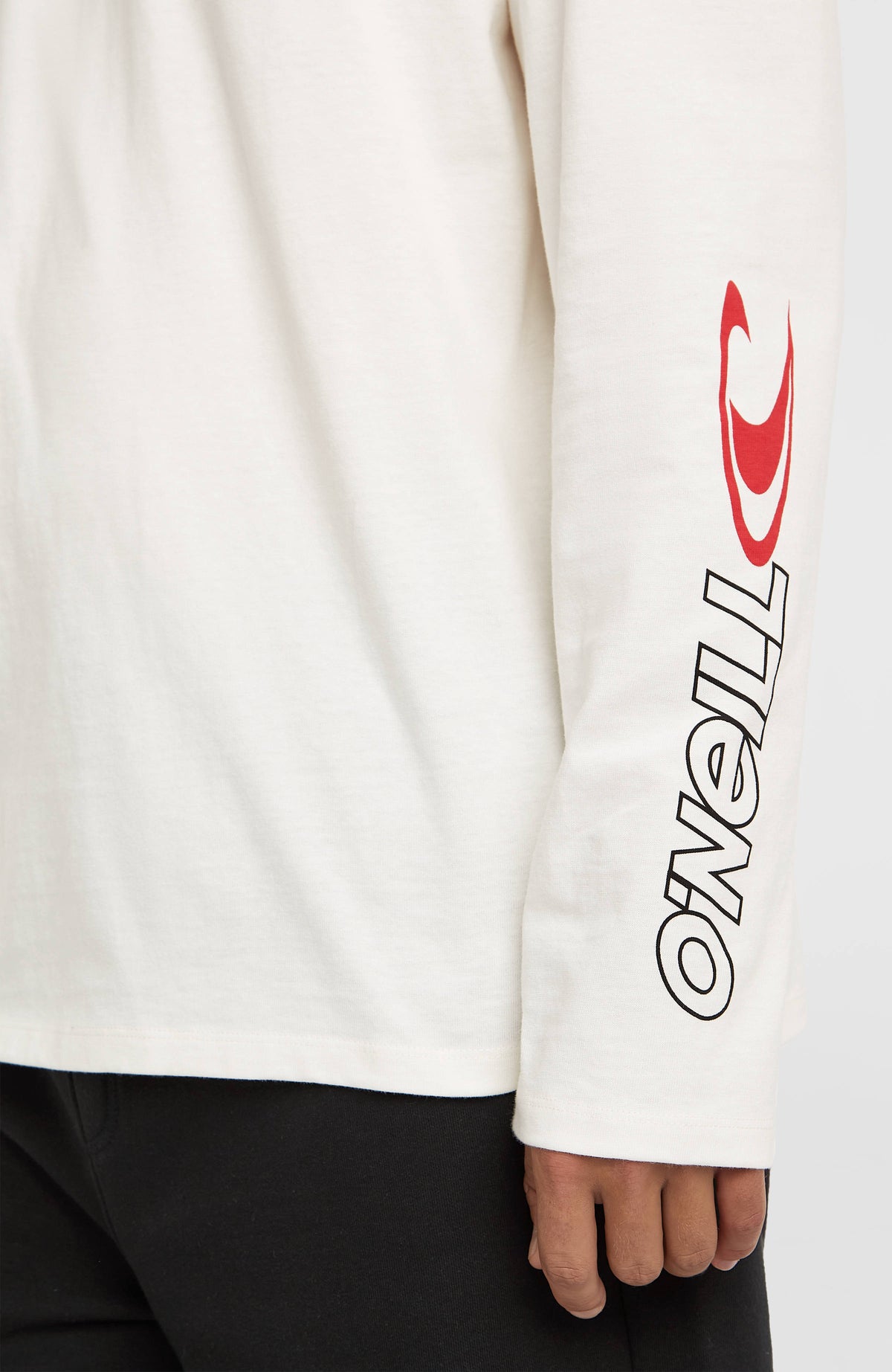 Essentials 90s Logo Langarmshirt | Snow White
