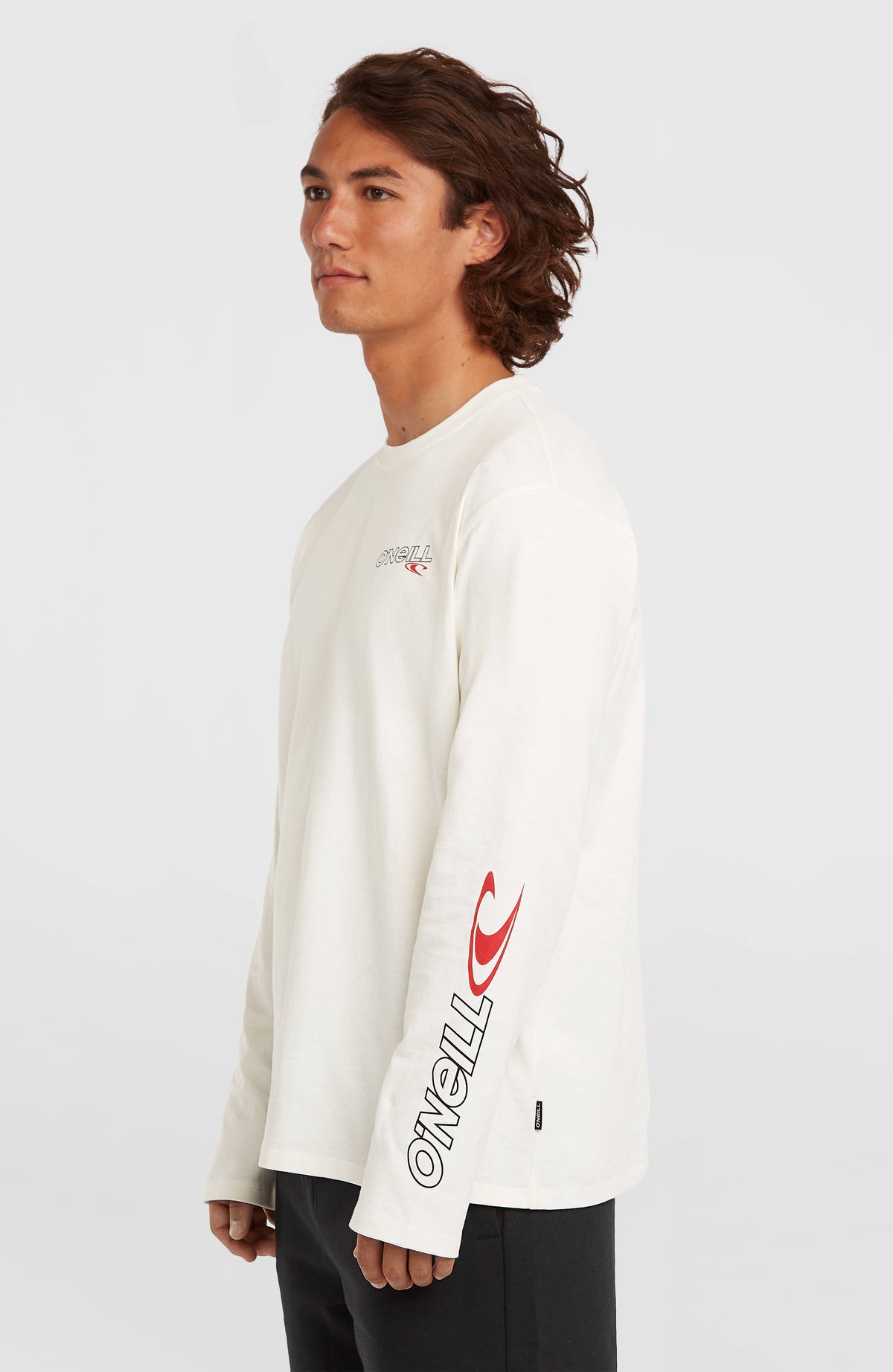 Essentials 90s Logo Langarmshirt | Snow White
