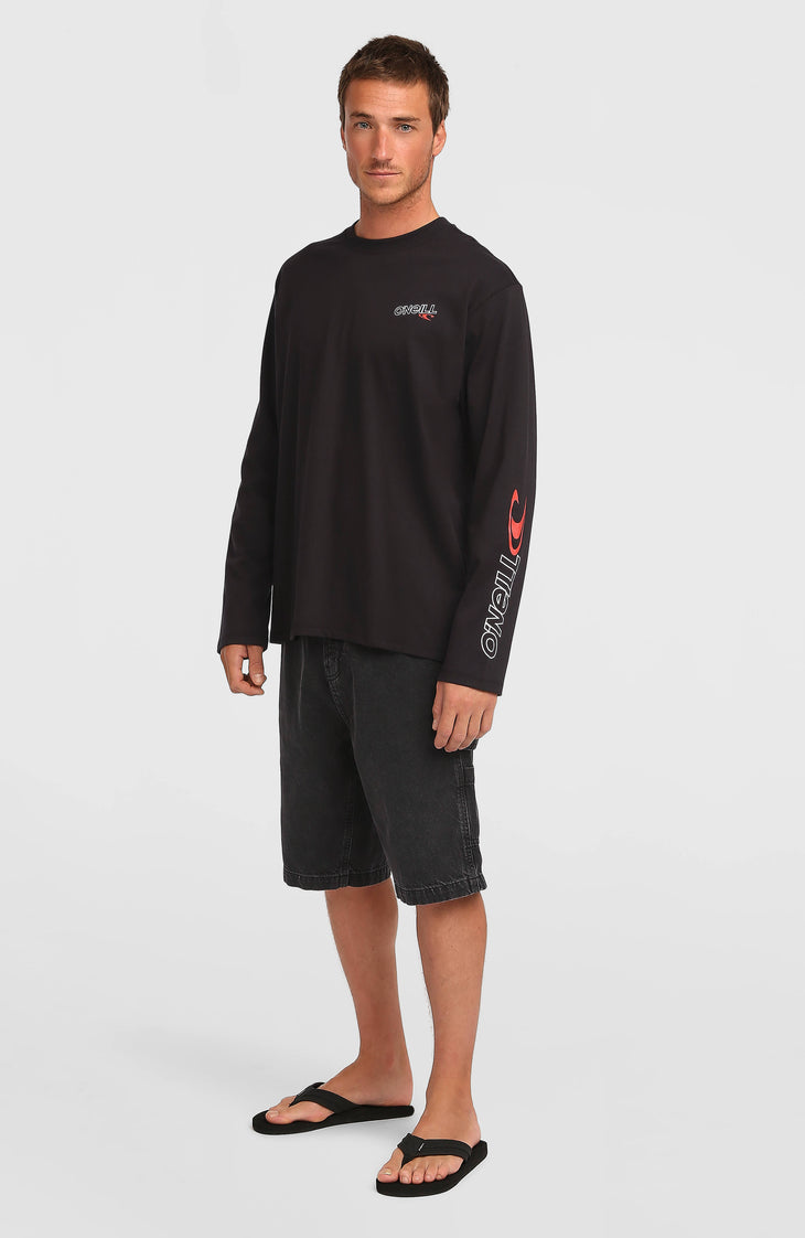 Essentials 90s Logo Langarmshirt | Black Out