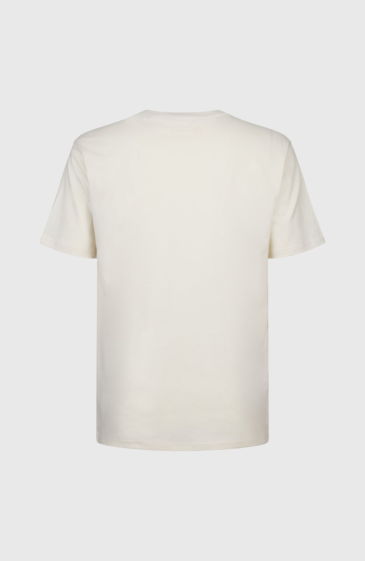 O'Riginals Chest Print T-Shirt für Herren, weiß mit Logo-Print in Schwarz, freigestellt von hinten