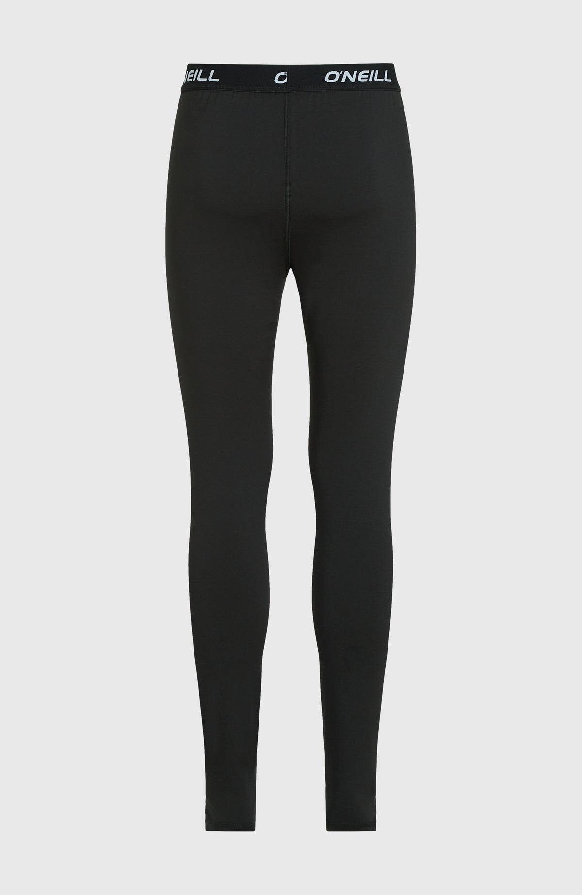 Thermounterhose für Herren, schwarz, freigestellt von hinten mit elastischem Bund