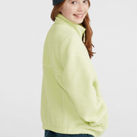 Flauschige Fleecejacke mit Reißverschluss | Lime Wash