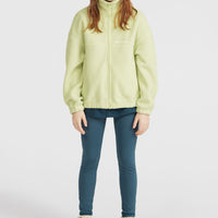 Flauschige Fleecejacke mit Reißverschluss | Lime Wash