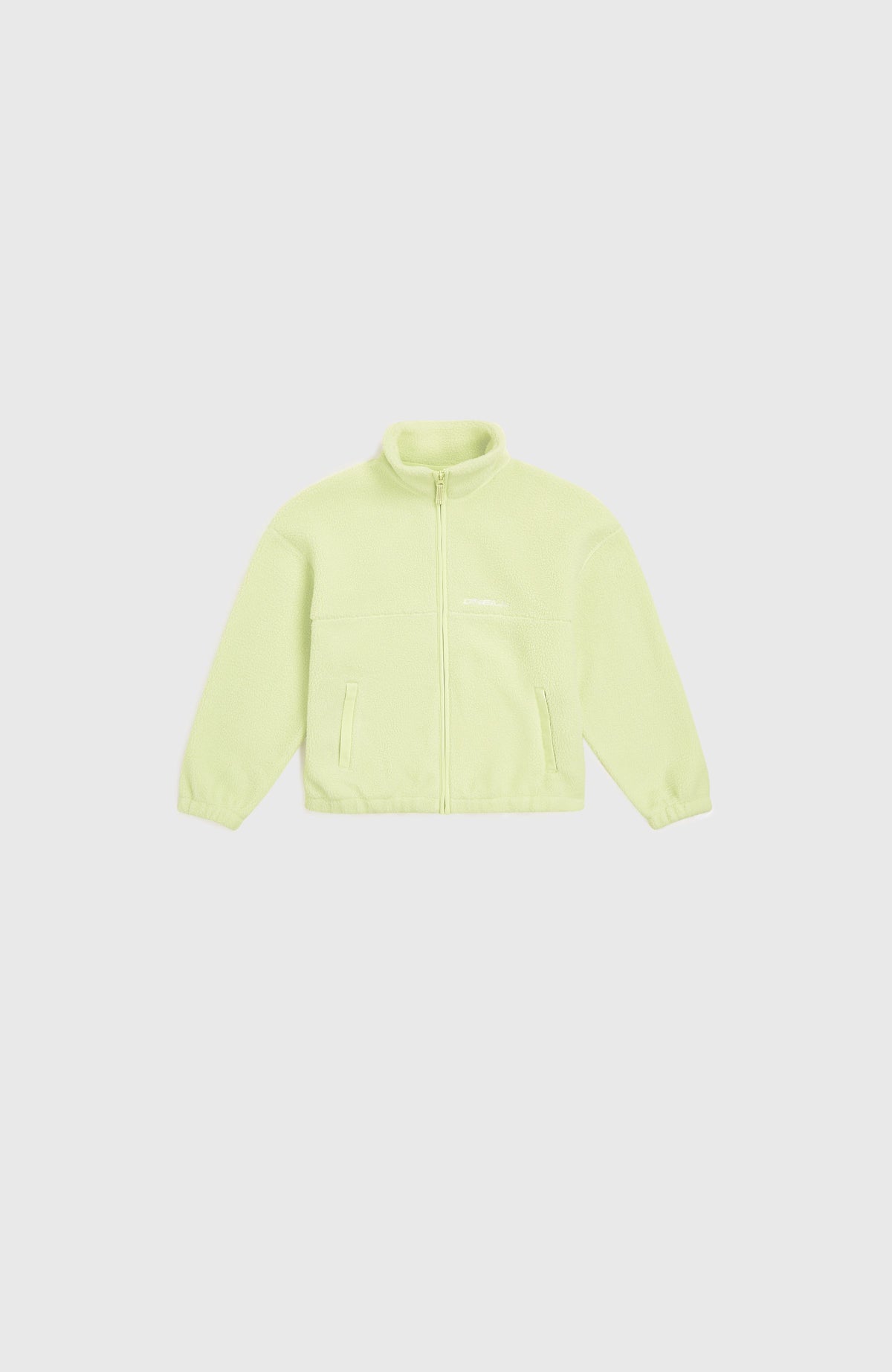 Flauschige Fleecejacke mit Reißverschluss | Lime Wash