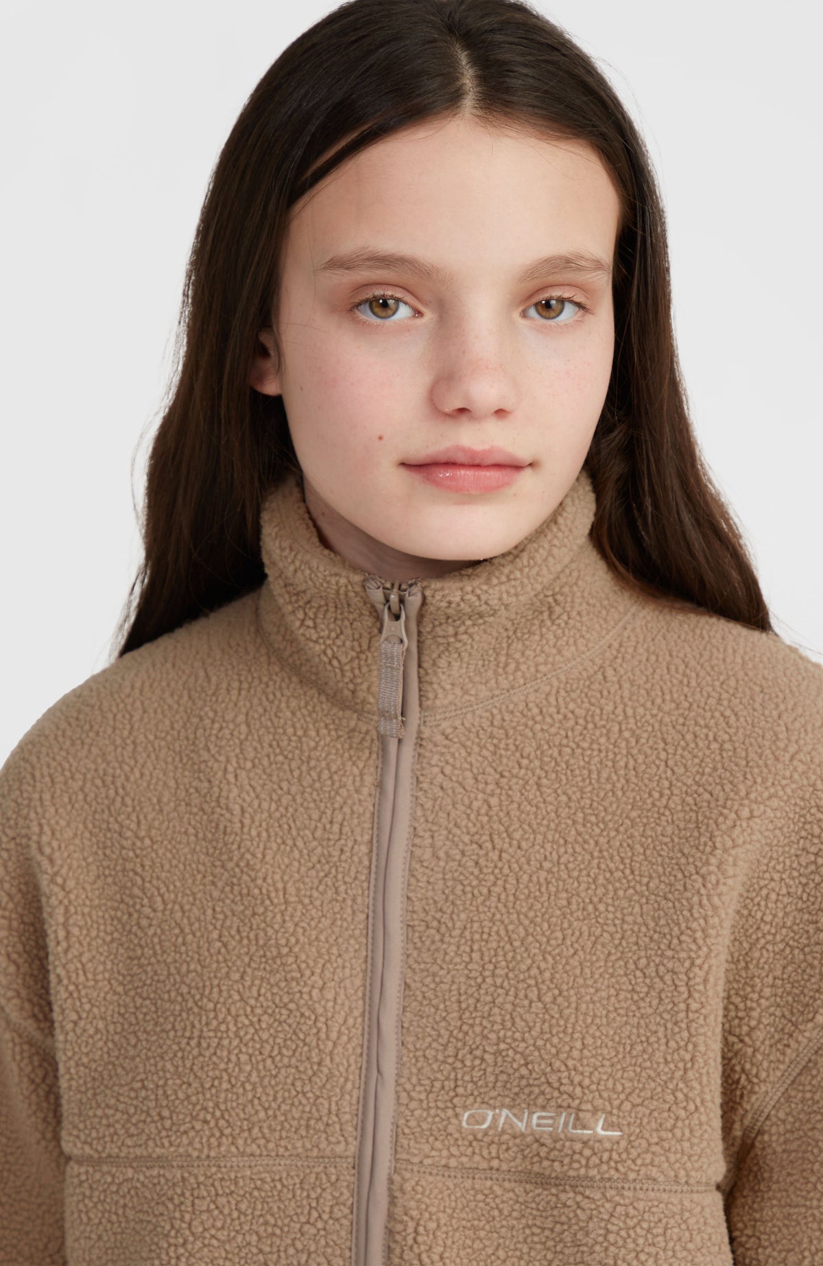 Flauschige Fleecejacke mit Reißverschluss | Concrete