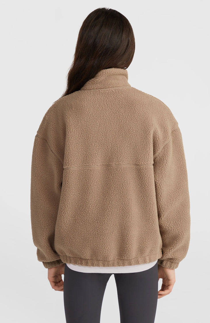 Flauschige Fleecejacke mit Reißverschluss | Concrete