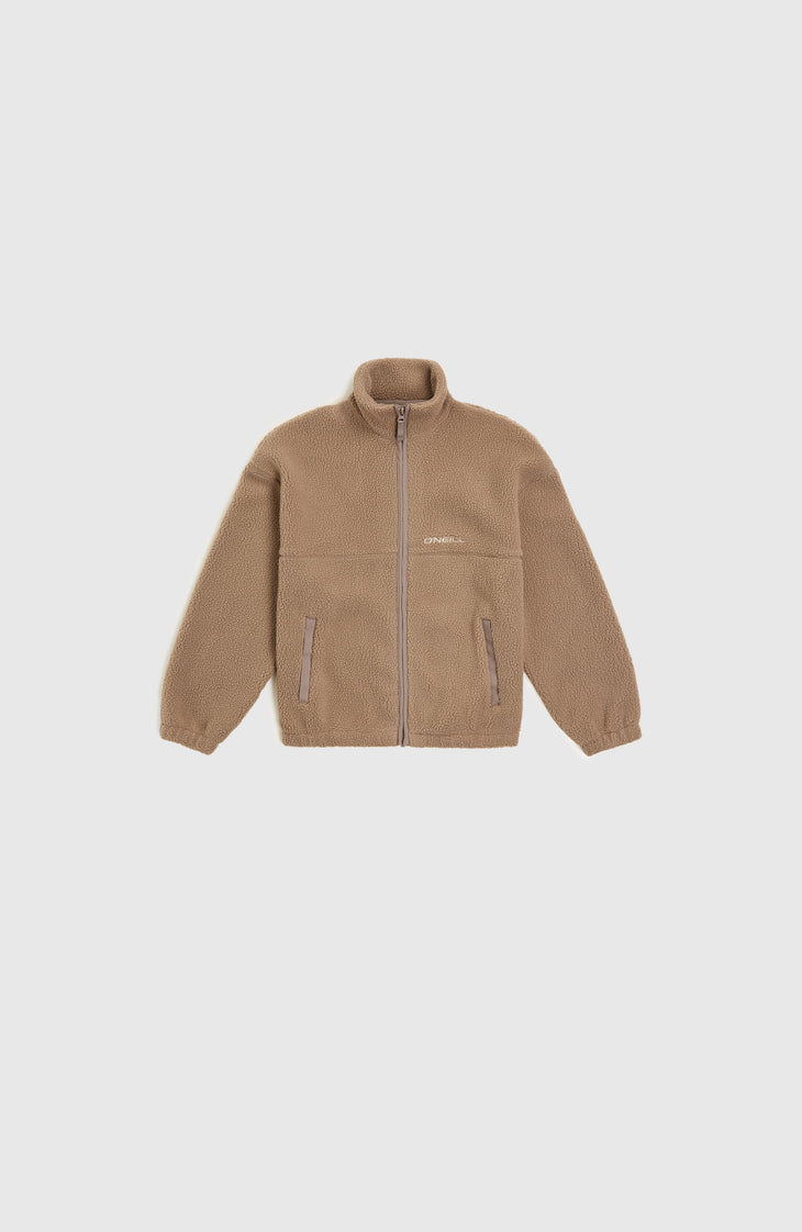 Flauschige Fleecejacke mit Reißverschluss | Concrete
