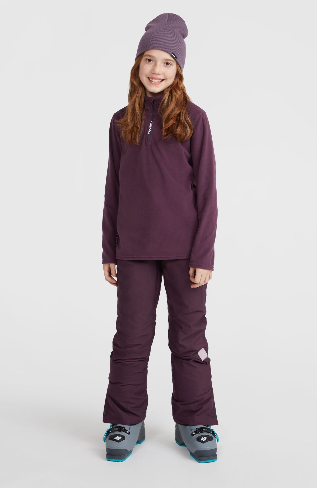 Jack's Polartec® 100 Fleecepullover mit Halbreißverschluss | Aubergine