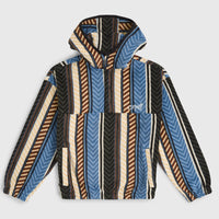 Superfleece Hoodie mit Halbreißverschluss | Blue Vintage O'Neill Stripe