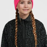 Flauschige Fleecejacke mit Reißverschluss | Black Animalica