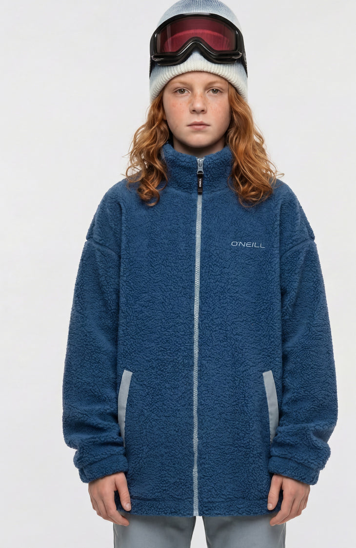 Flauschige Fleecejacke mit Reißverschluss | Regal Blue