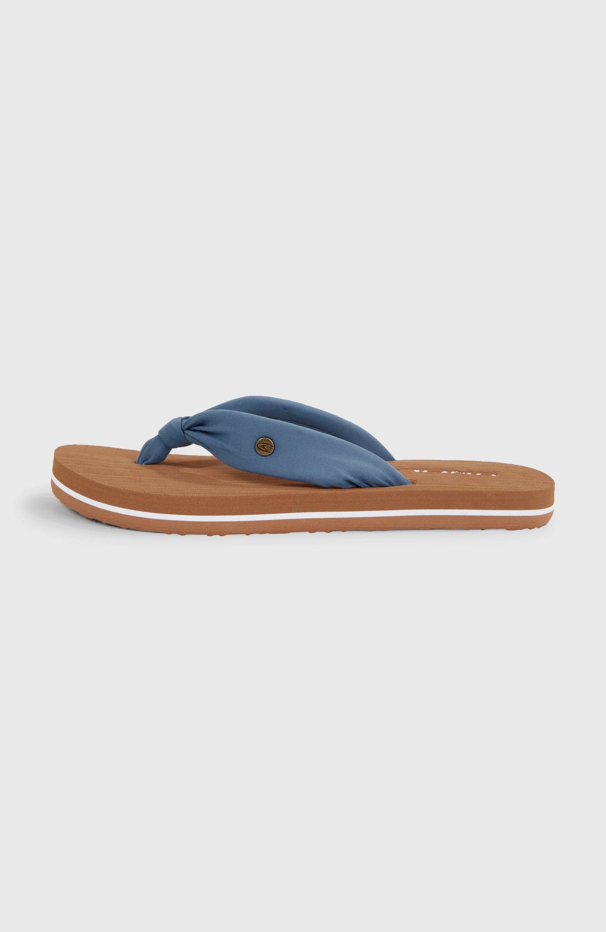 Ditsy Sun Sandalen für Mädchen, blau, freigestellt in der Seitenansicht