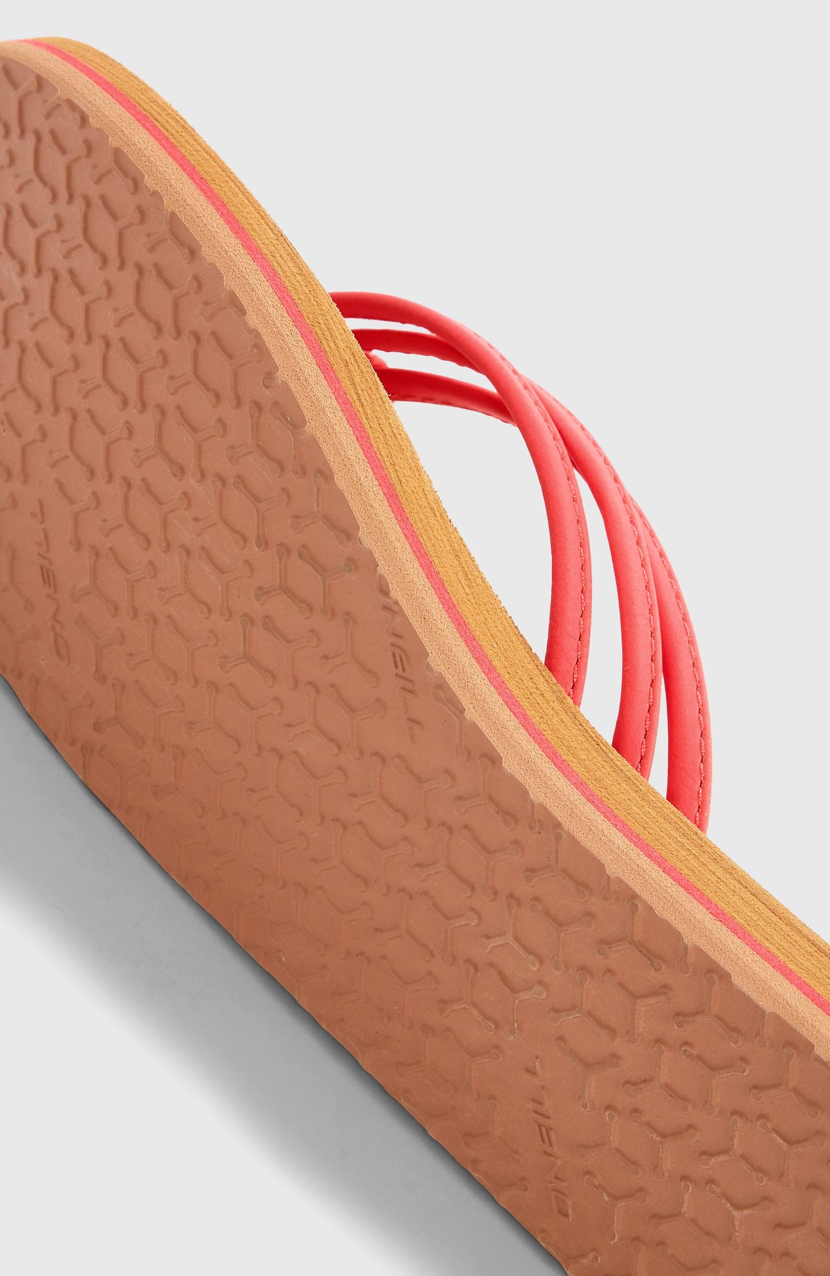 Ditsy Sandalen für Mädchen, pink, Nahaufnahme der strukturierten Laufsohle mit Logo-Prägung