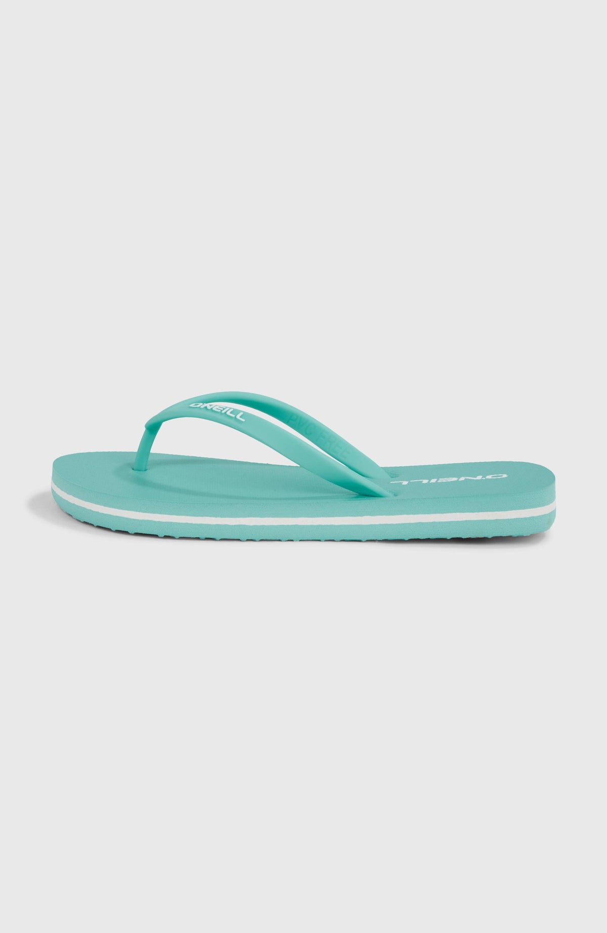Profile Logo Sandalen für Mädchen, blau, Seitenansicht mit weißem Streifen an der Sohle