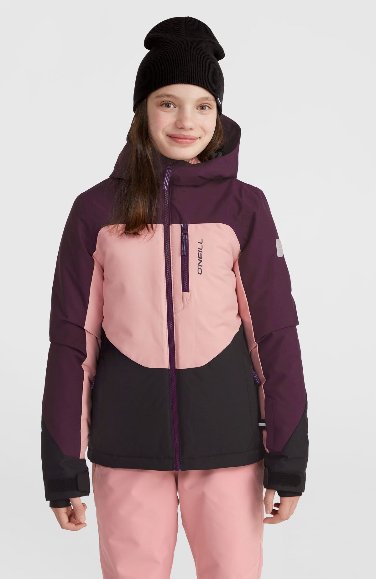 Carbonite Skijacke | Aubergine Colour Block
