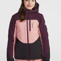 Carbonite Skijacke | Aubergine Colour Block