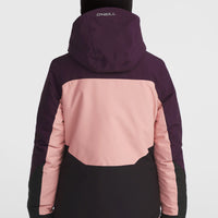 Carbonite Skijacke | Aubergine Colour Block