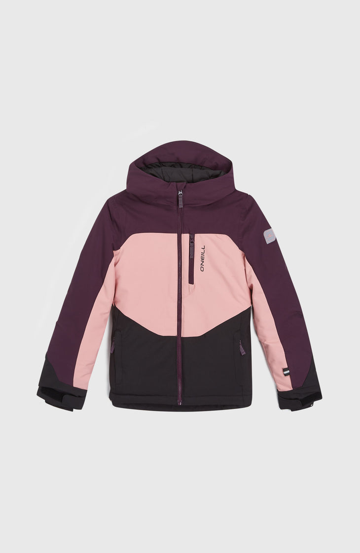 Carbonite Skijacke | Aubergine Colour Block
