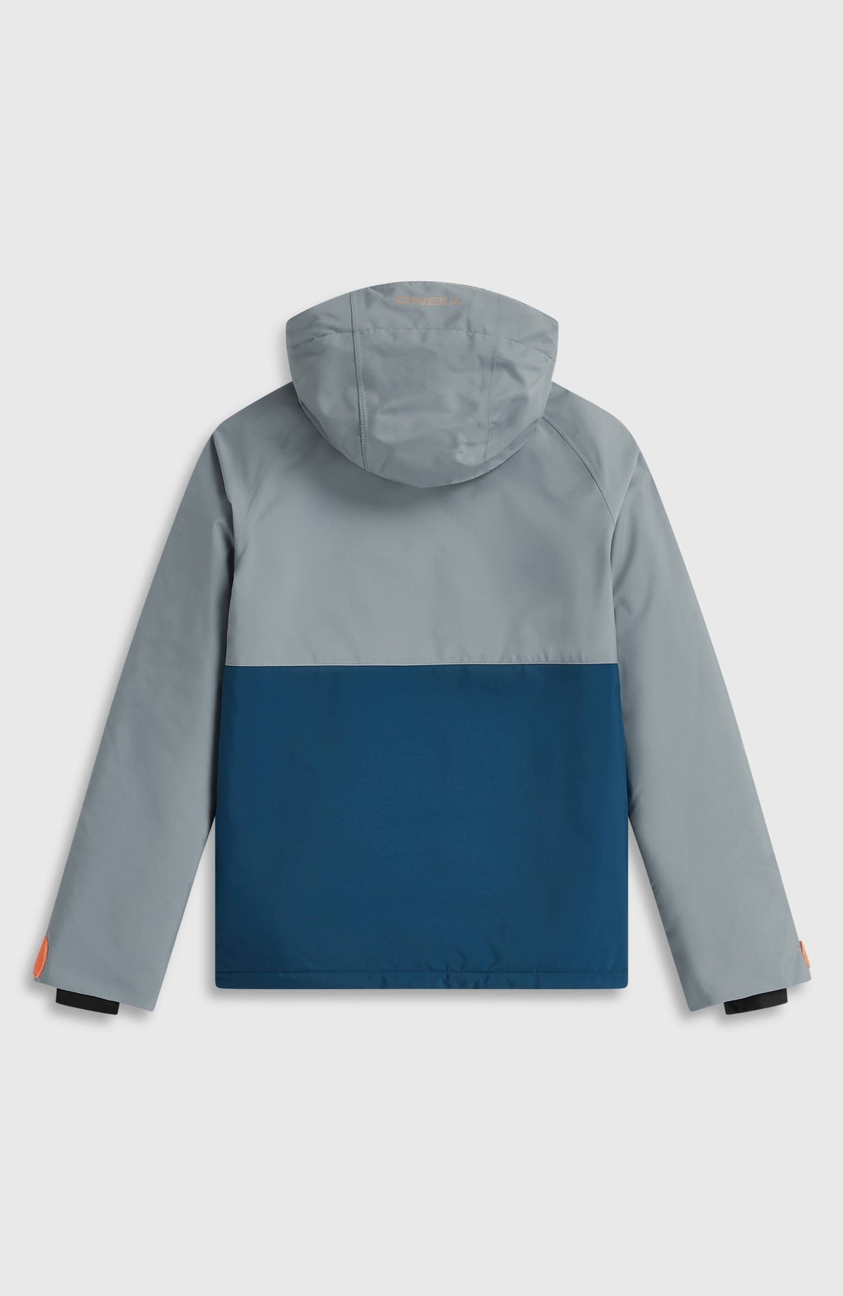 FWC'Cruz Raglan Skijacke für Mädchen, blau, flach liegend von hinten, mit Kapuze