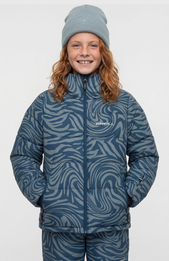 Gesteppte FWC'Cruz Skijacke | Blue Swirl Zebra