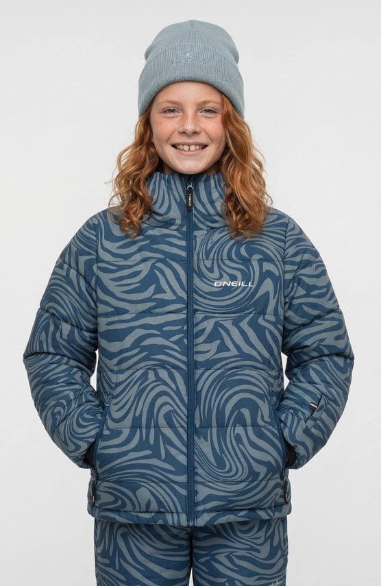 Gesteppte FWC'Cruz Skijacke | Blue Swirl Zebra
