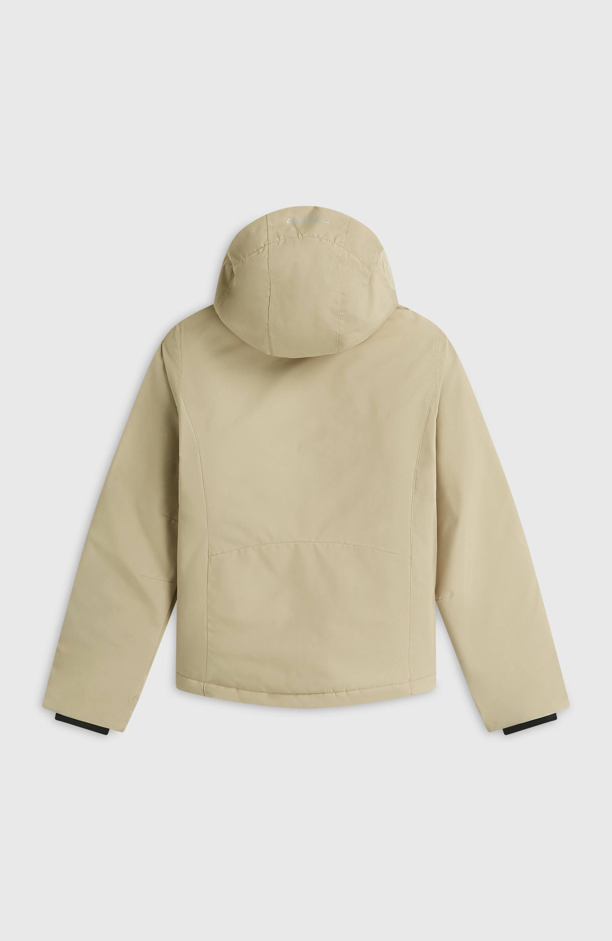 FWC'Cruz Skijacke für Mädchen, beige, flach liegend von hinten, mit Kapuze und horizontaler Teilungsnaht