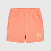 Heart Sweatshorts | Coral Pink