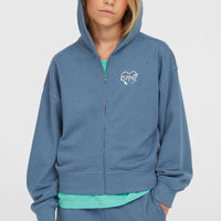 Script Kapuzenjacke mit Reißverschluss | Copen Blue