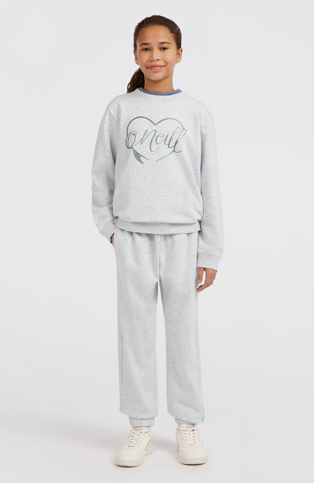 Essentials Crew Sweatshirt | White Melange