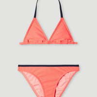 Essentials Triangel-Bikini-Set | Neon Coral