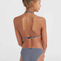 Essentials Triangel-Bikini-Set | Black Simple Stripe