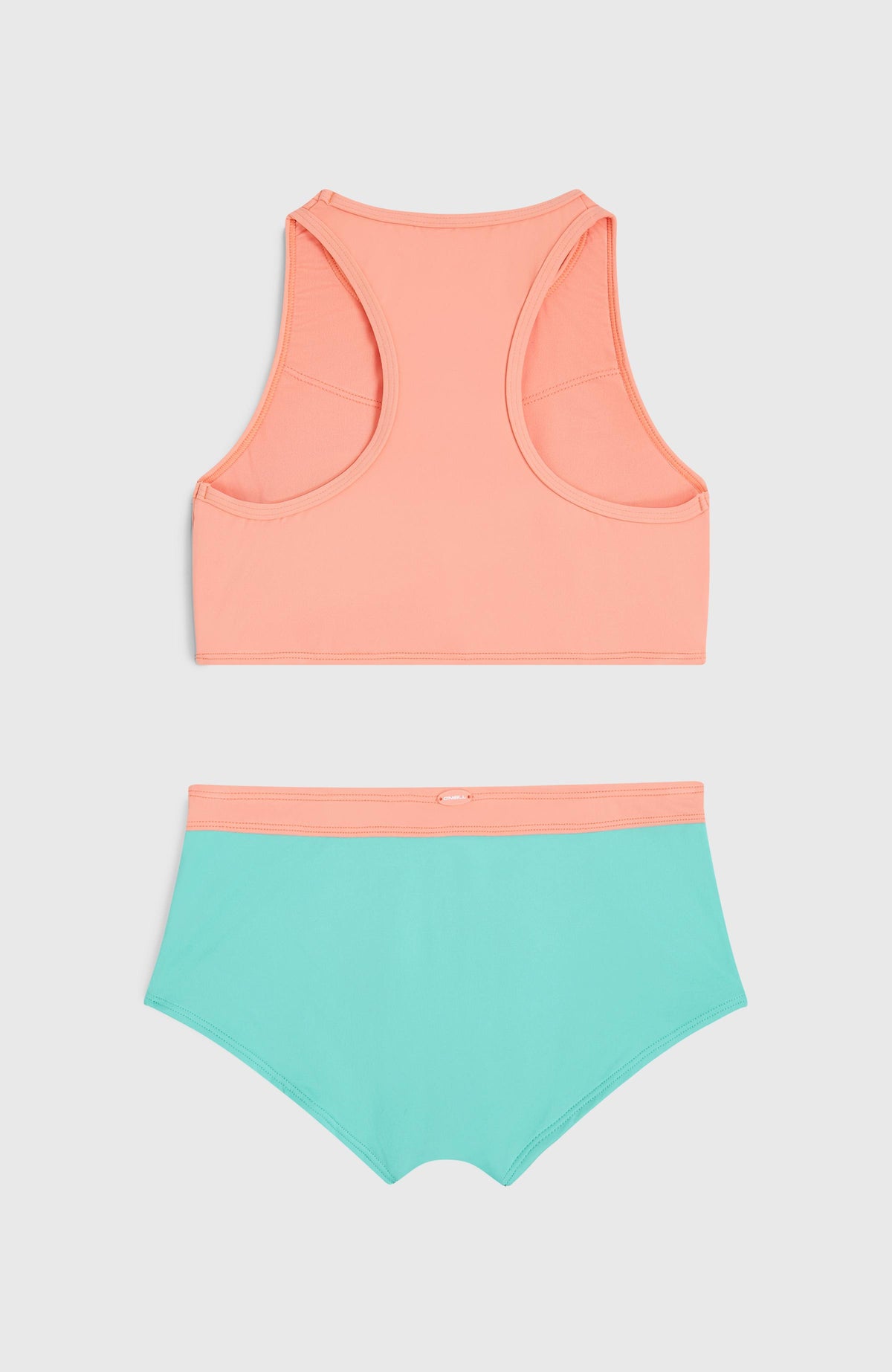 Cali Holiday Bikini-Set für Mädchen, pink, flach liegend von hinten, Racerback-Rücken