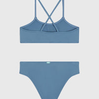 Essentials Bralette-Bikini-Set | Copen Blue