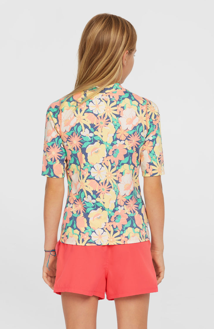 Essentials Shortsleeve-Schwimmshirt | Blue Santa Monica