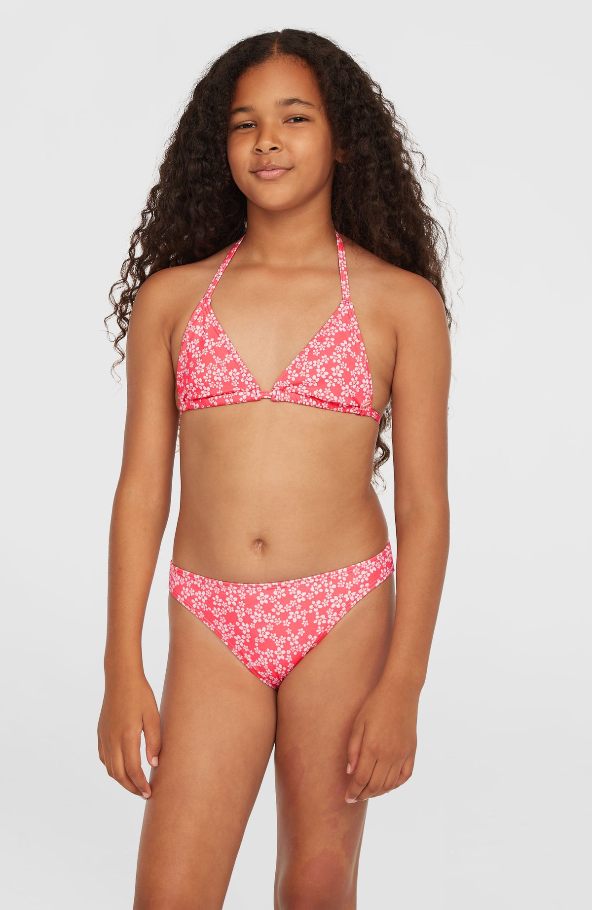 Essentials Triangel-Bikini-Set | Pink Milliflower