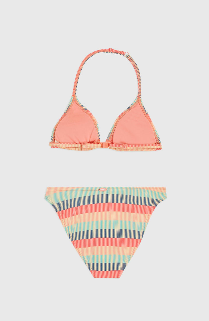 Essentials Triangel-Bikini-Set | Stipple Stripe