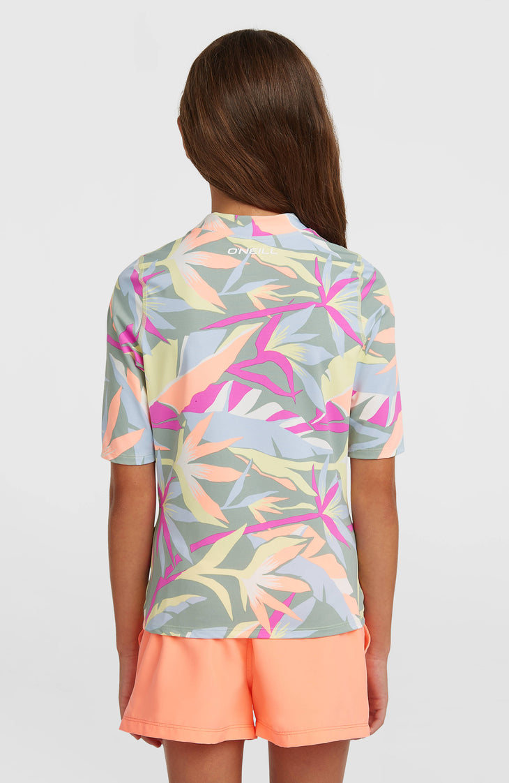 O'Neill Graphic Shortsleeve-Schwimmshirt | Green Wmns Tropicana