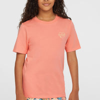 Script T-Shirt | Coral Pink