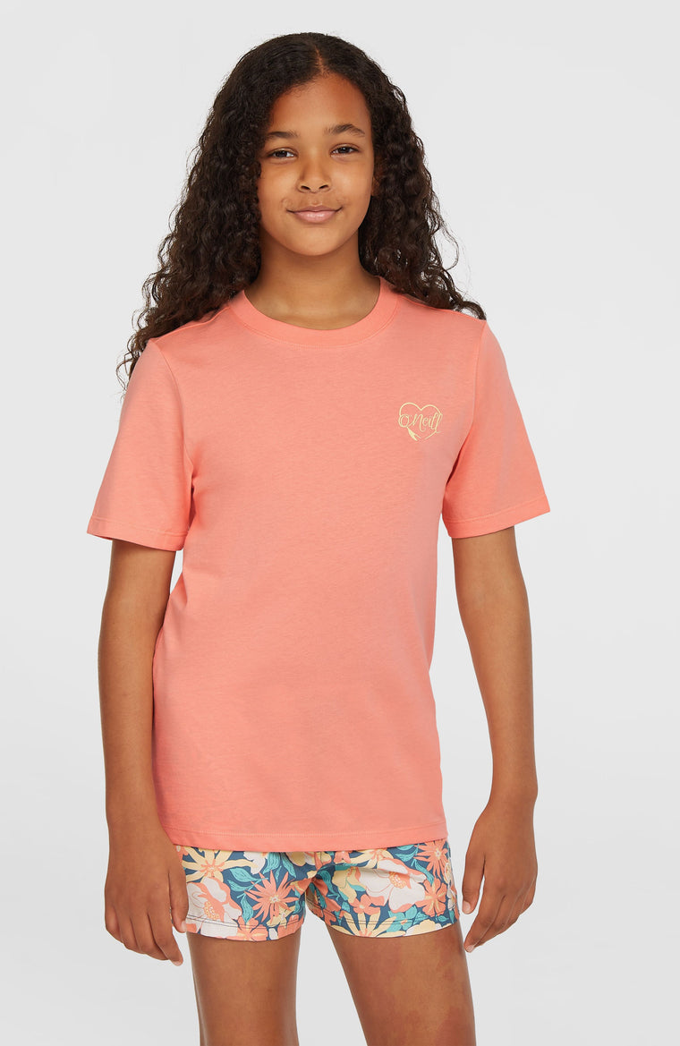 Script T-Shirt | Coral Pink