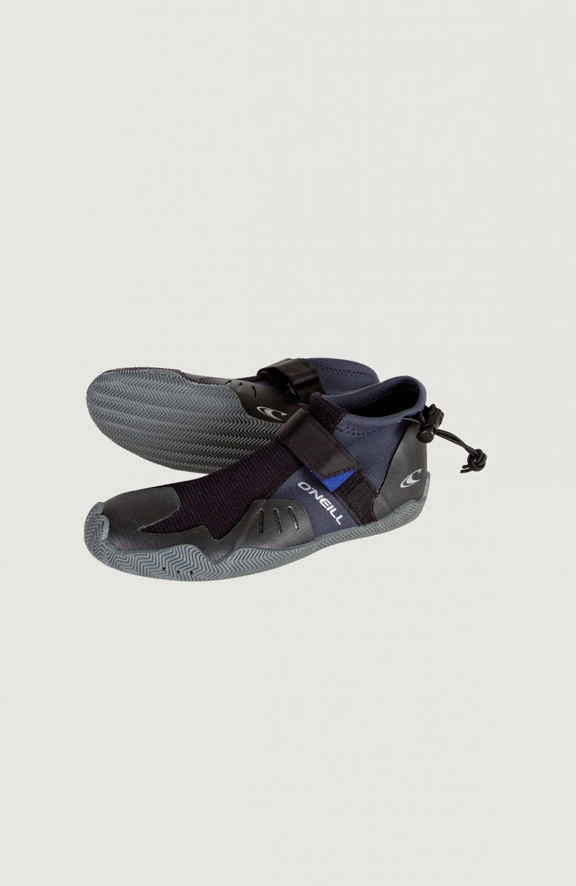 Superfreak Tropical Round Toe Boot Neoprenschuhe für Herren, schwarz, freigestellt, Ristriemen mit Klettverschluss
