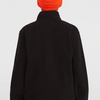Flauschige Fleecejacke mit Reißverschluss | Black Out