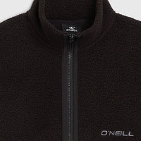 Flauschige Fleecejacke mit Reißverschluss | Black Out