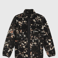 Flauschige Fleecejacke mit Reißverschluss | Black/Beige Quarry
