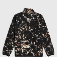 Flauschige Fleecejacke mit Reißverschluss | Black/Beige Quarry
