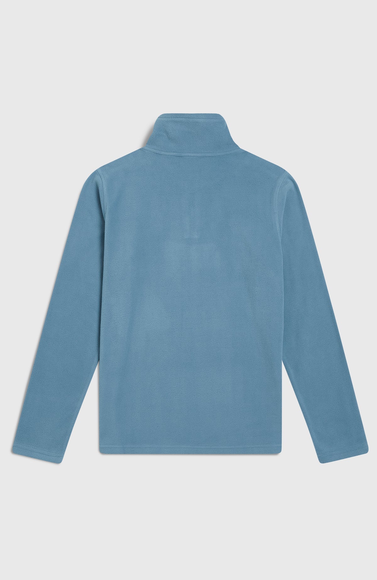FWC'Cruz Jack's Fleecepullover für Jungen in Blau, flach liegend von hinten mit Stehkragen und elastischem Saum