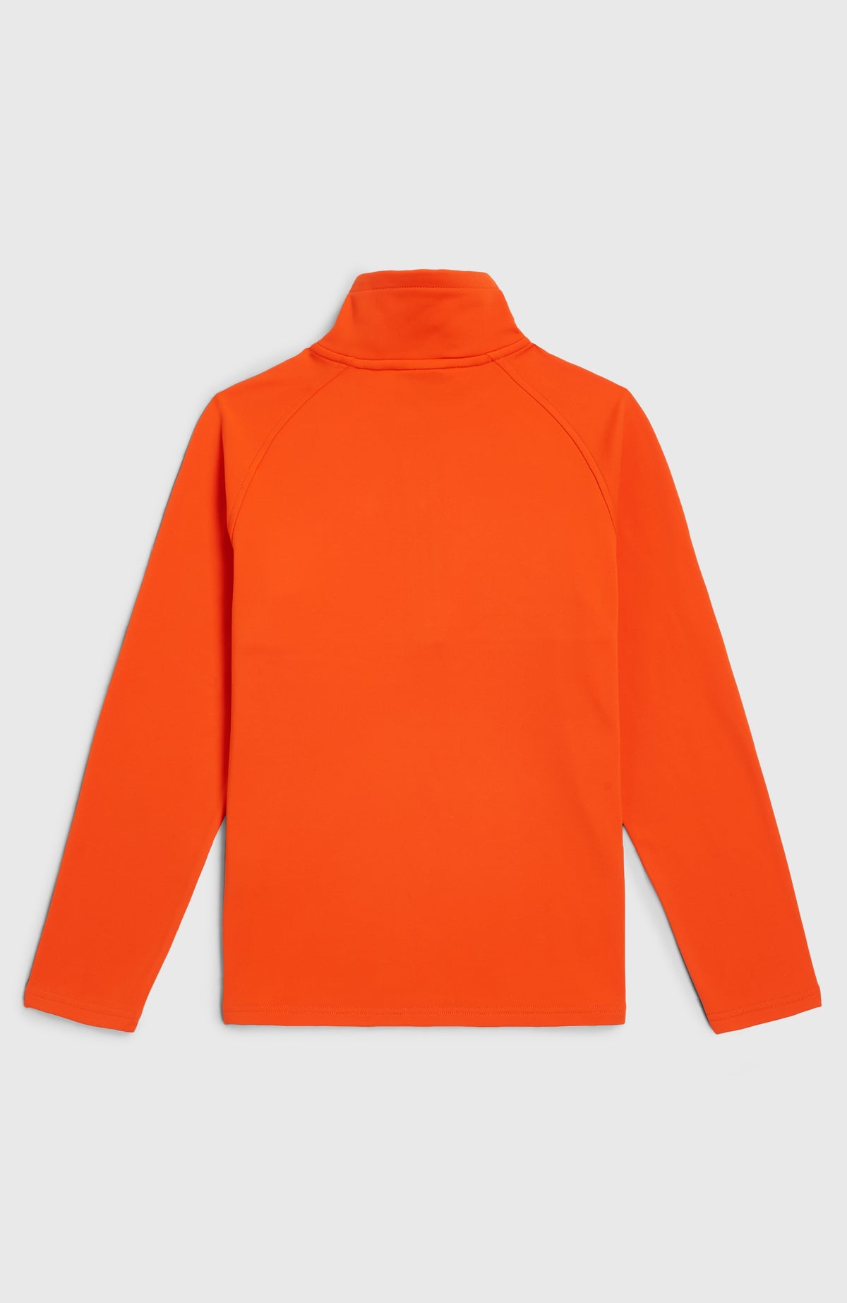 FWC'Cruz Fleecepullover für Jungen, rot, flach liegend von hinten mit sichtbaren Raglannähten