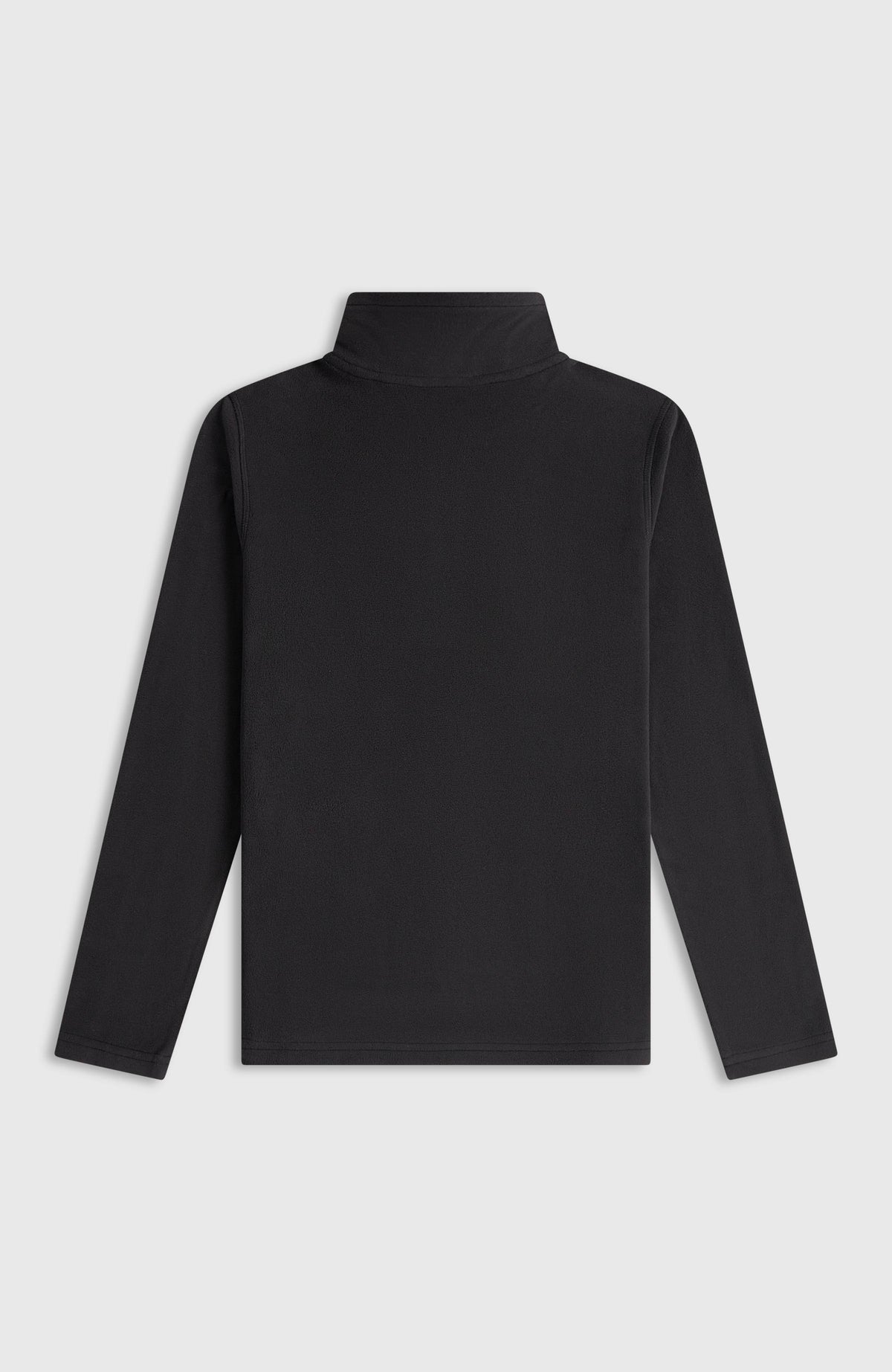 FWC'Cruz Jack's Fleecepullover für Jungen, schwarz, flach liegend von hinten mit Stehkragen