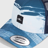 Flood Trucker Cap | Blue Melted Stripe Boys